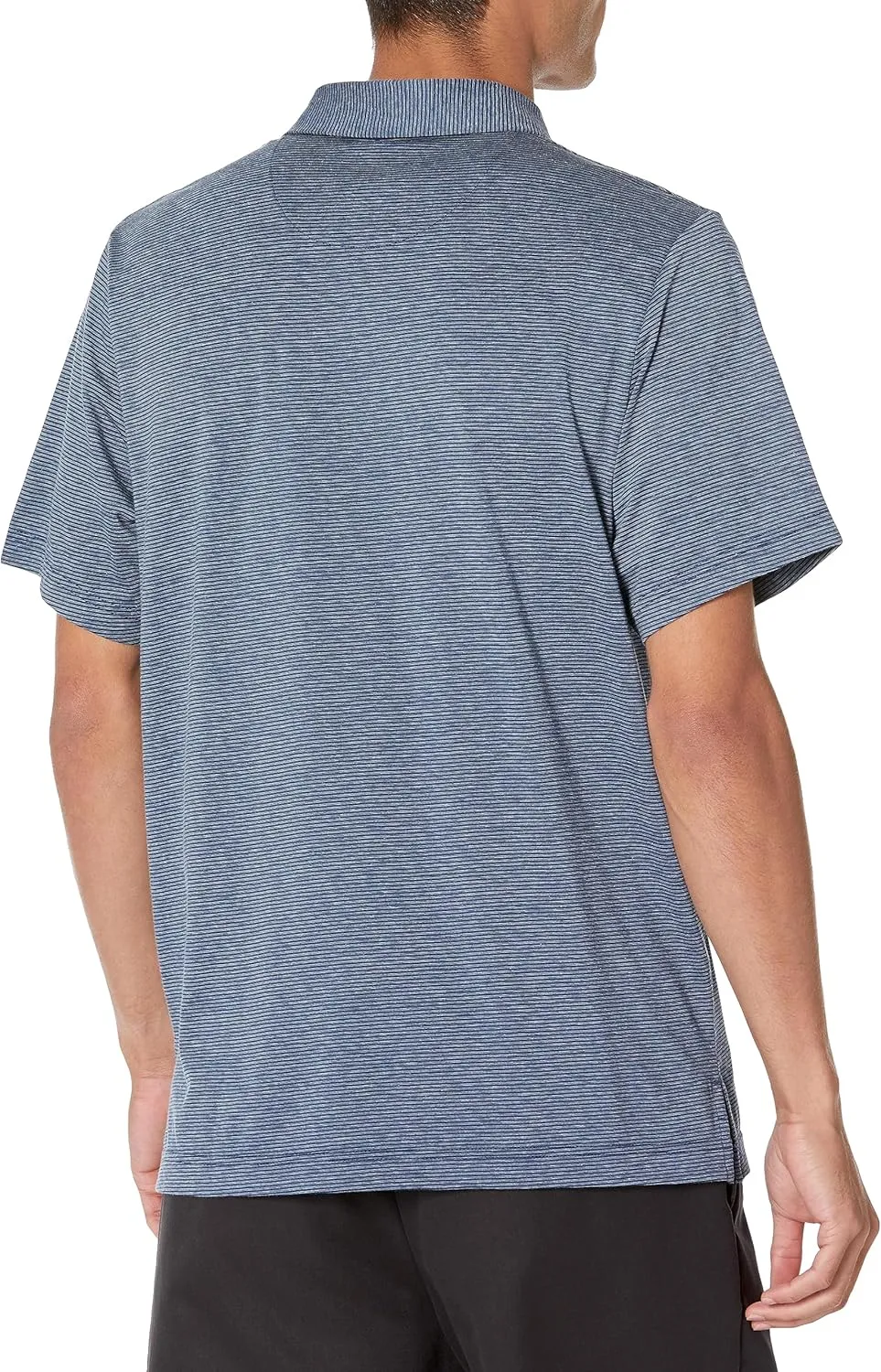 PGA TOUR Men's Fine Line Eco Short Sleeve Golf Polo Shirt with Pocket