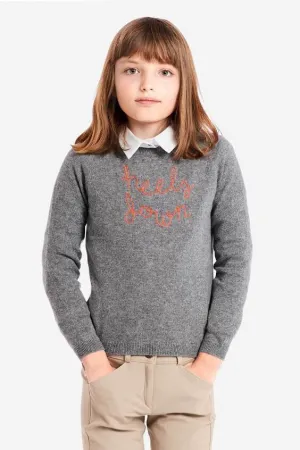 "Heels Down" Sweater - Grey