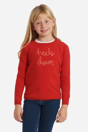 "Heels Down" Sweater - Red