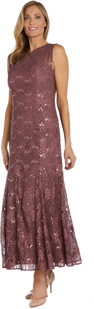 R&M Richards Women's Starlit Siren Sequin Gown