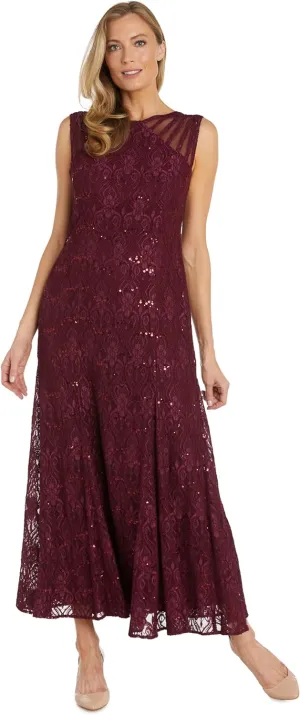 R&M Richards Women's Starlit Siren Sequin Gown