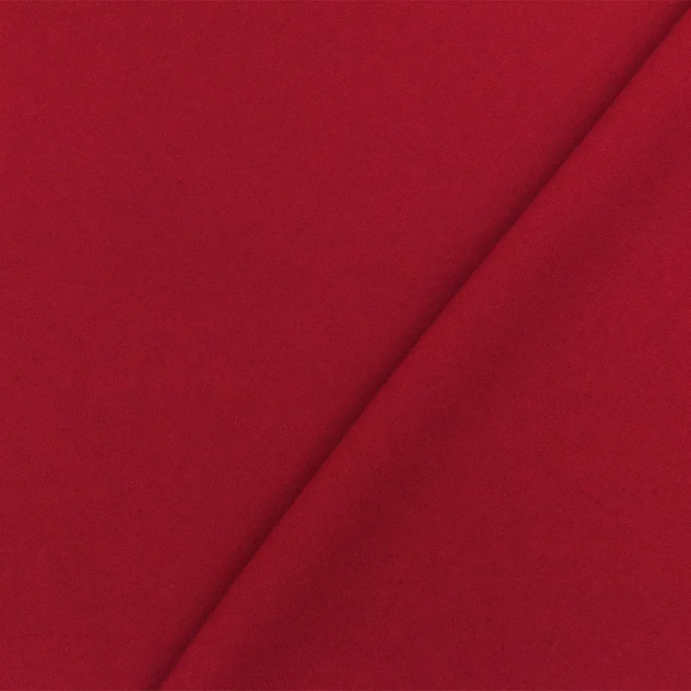 Red Solid Polyester Georgette Woven Fabric