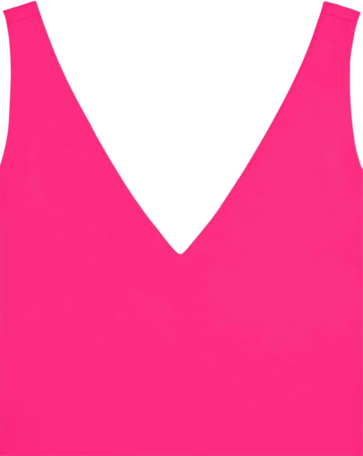 REORIA Butsmooth Womens Trendy Sexy Plunge Deep V Neck Sleeveless V Backless Slim Fit Going Out Crop Tank Tops