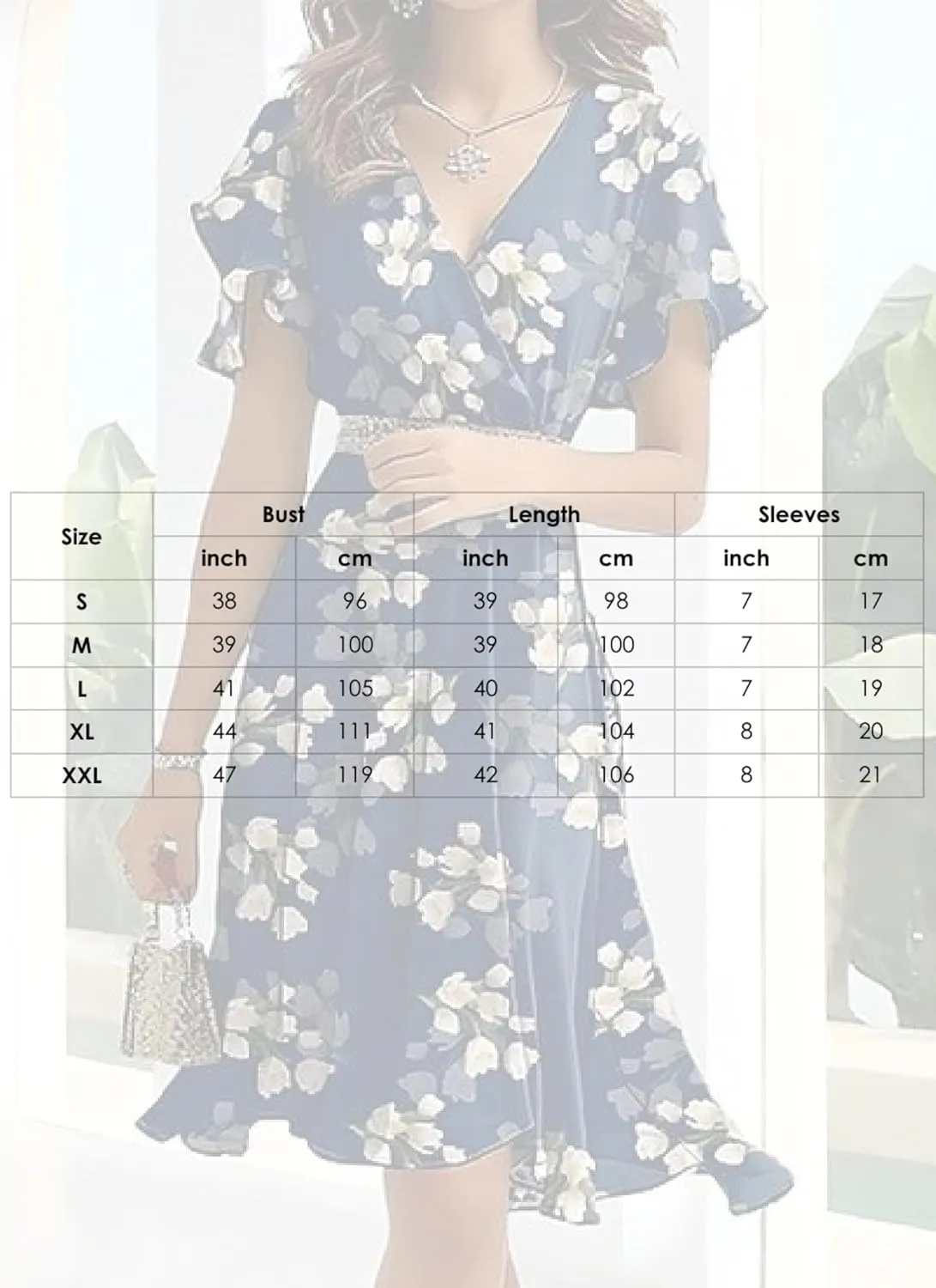 Romantic Floral Print V-Neck Mini Dress for Women Summer Boho Short Sleeve Empire Waist Ruffle Hem A-Line Dress
