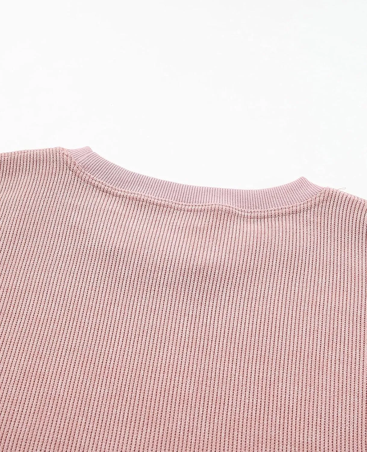 SELINK Womens Crewneck Oversized Corduroy Corded Sweatshirt Long Sleeve Casual Pullover Tops