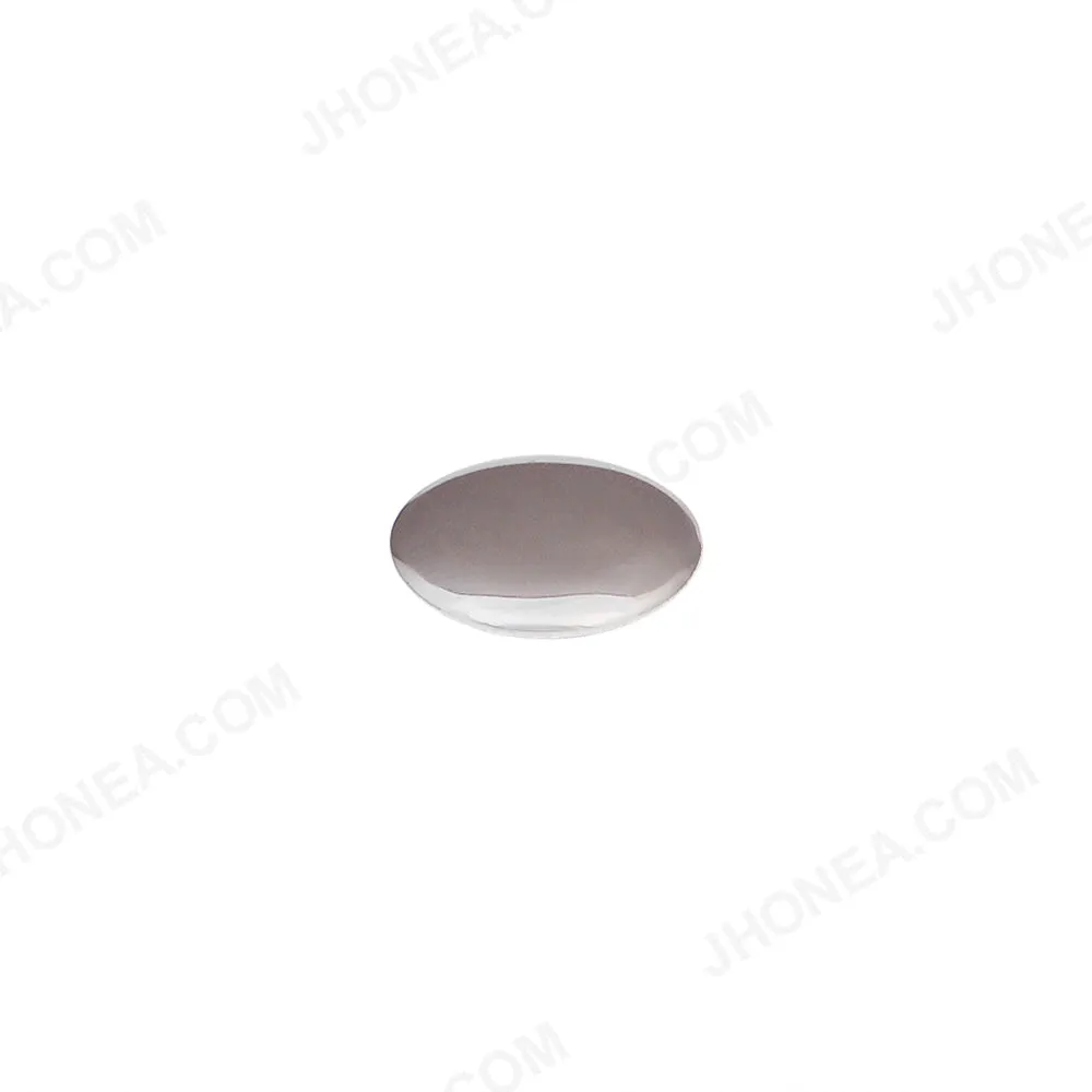 Shiny Black Nickel (Gunmetal) Plain Smooth Surface Round Shape Hotfix