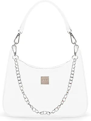 Shoulder Bags for Women, Trendy Crocodile Handbag Purses, Womens Leather Crossbody Bag with Adjustable Straps/Chain