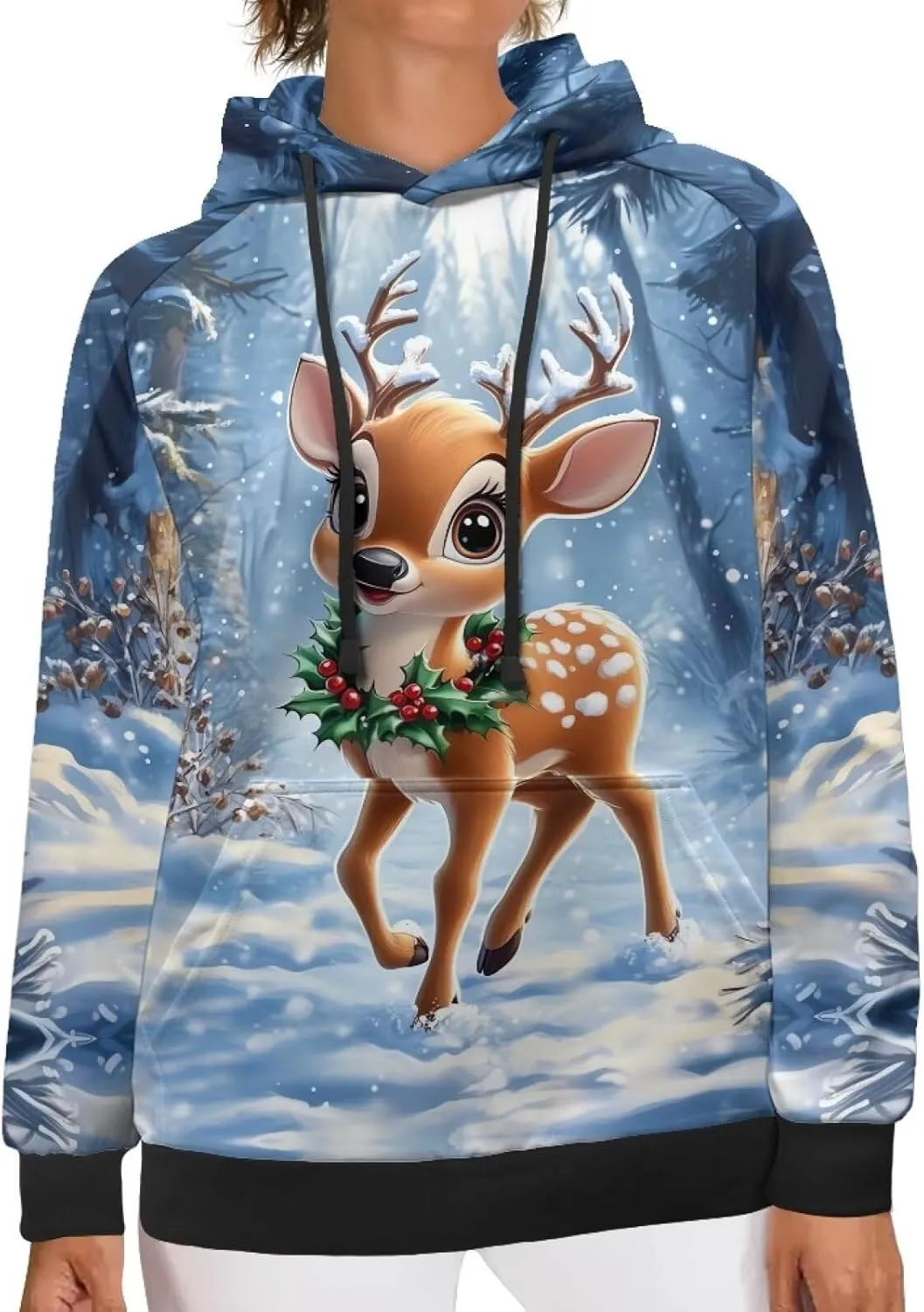 Showudesigns Hoodies for Women Pullover Sweatshirt Trendy Hooded Sweater Long Sleeve Tops