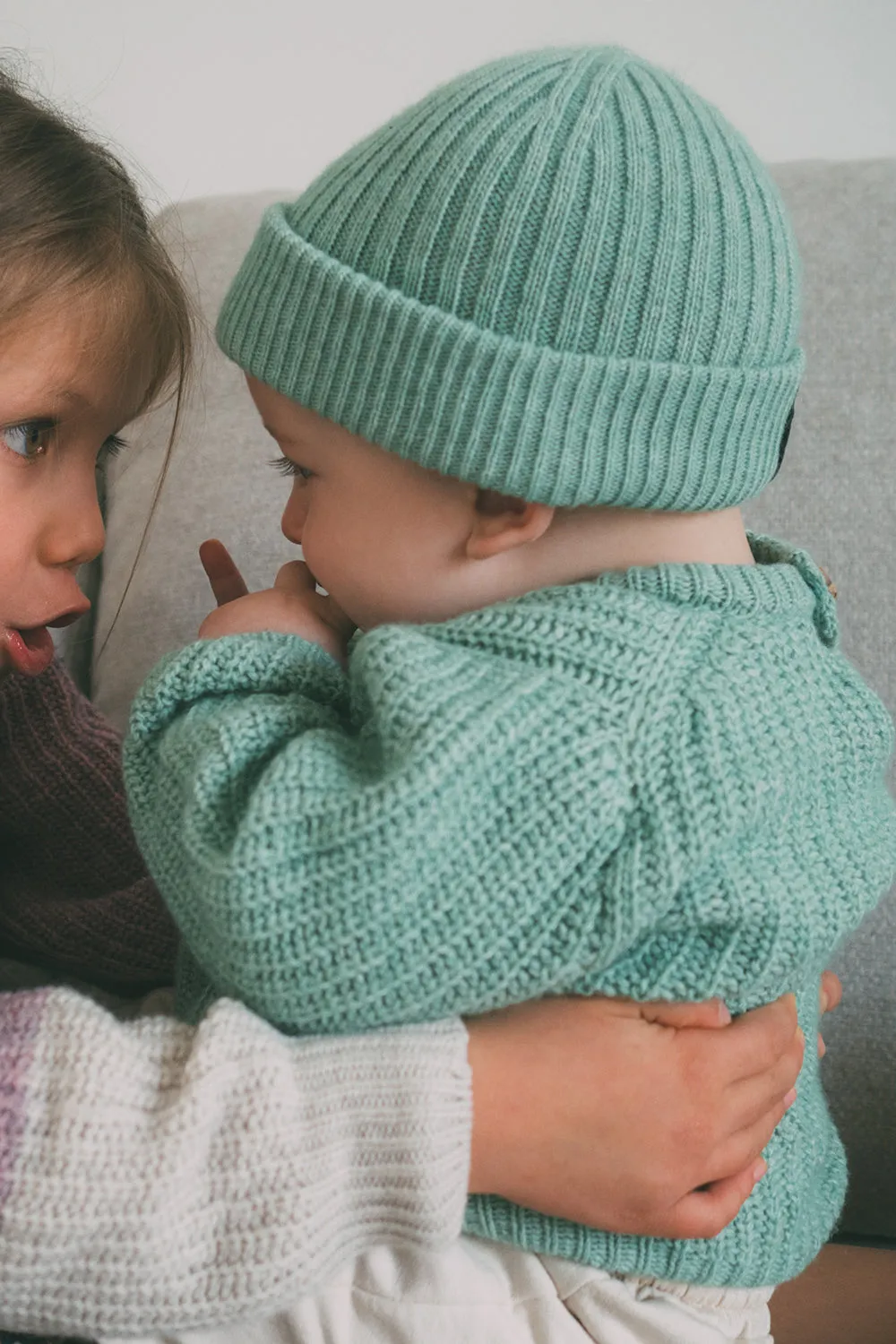 Soft tricot baby sweater