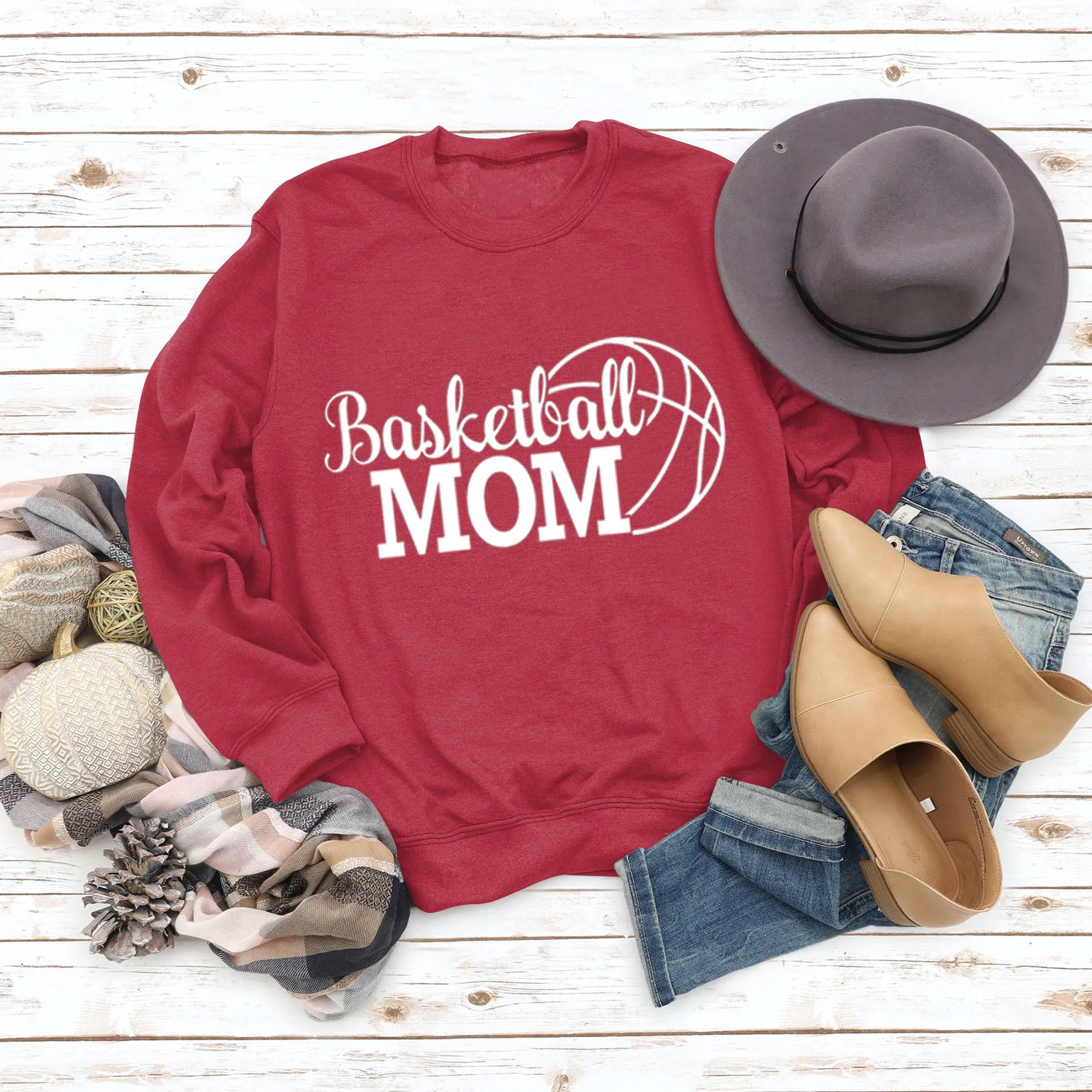 Spot Basketball Mom Long Sleeve Women's Sweatshirt