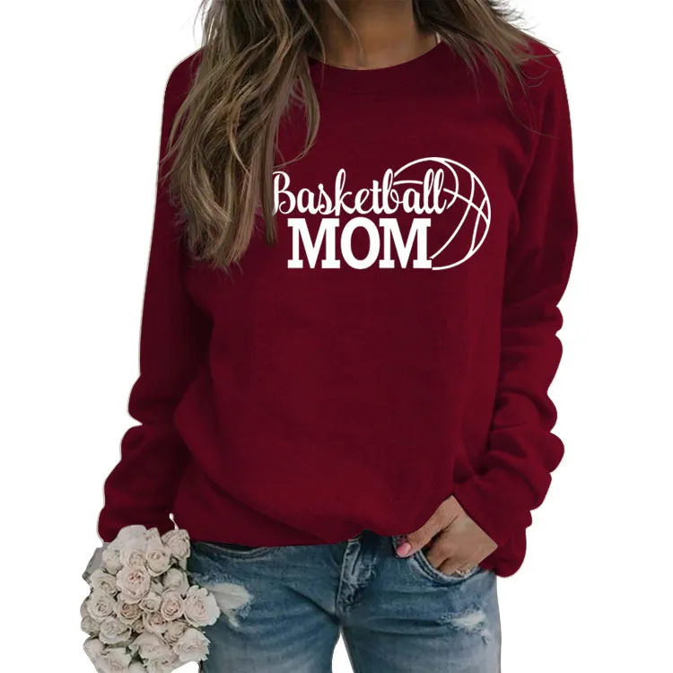 Spot Basketball Mom Long Sleeve Women's Sweatshirt