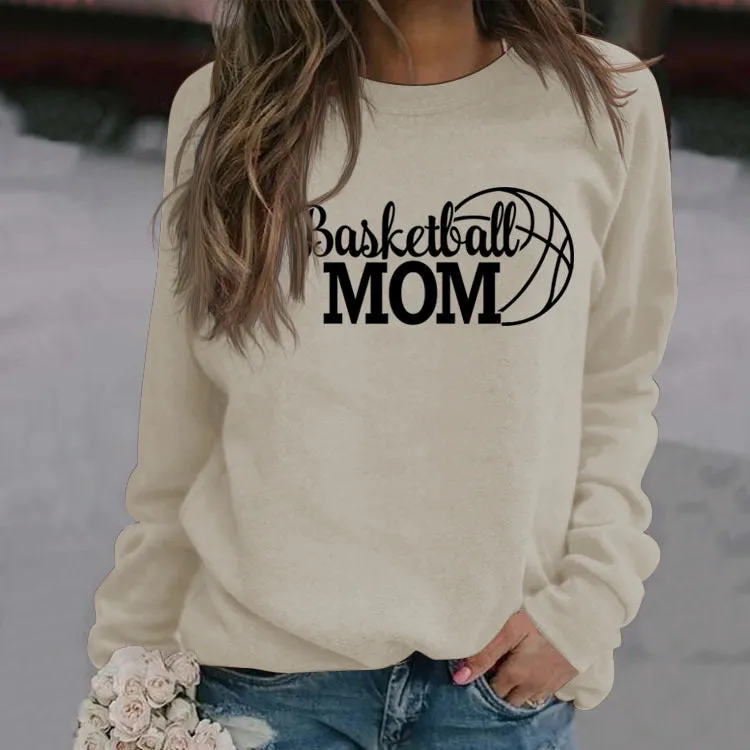 Spot Basketball Mom Long Sleeve Women's Sweatshirt
