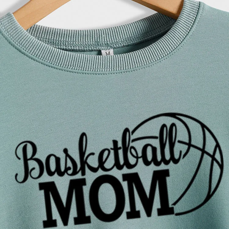 Spot Basketball Mom Long Sleeve Women's Sweatshirt