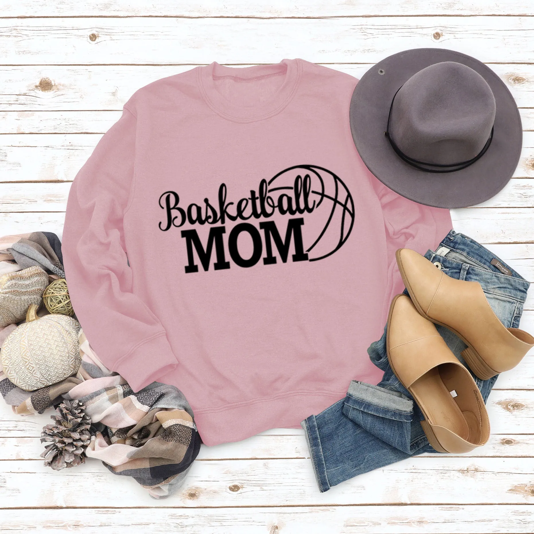 Spot Basketball Mom Long Sleeve Women's Sweatshirt