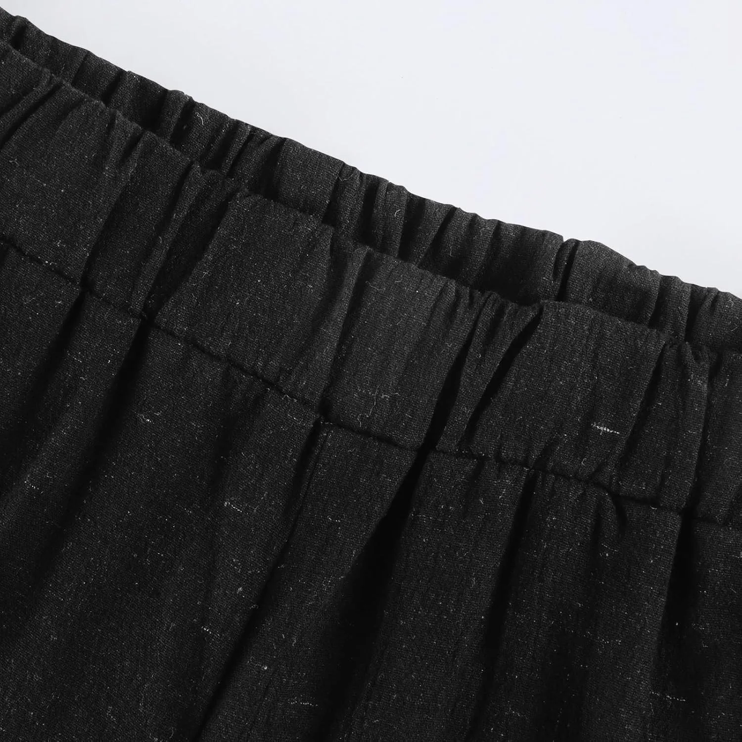 Summer Shorts for Women Elastic High Waisted Linen Pedal Pushers with Pockets Business Casual Cropped Work Pants