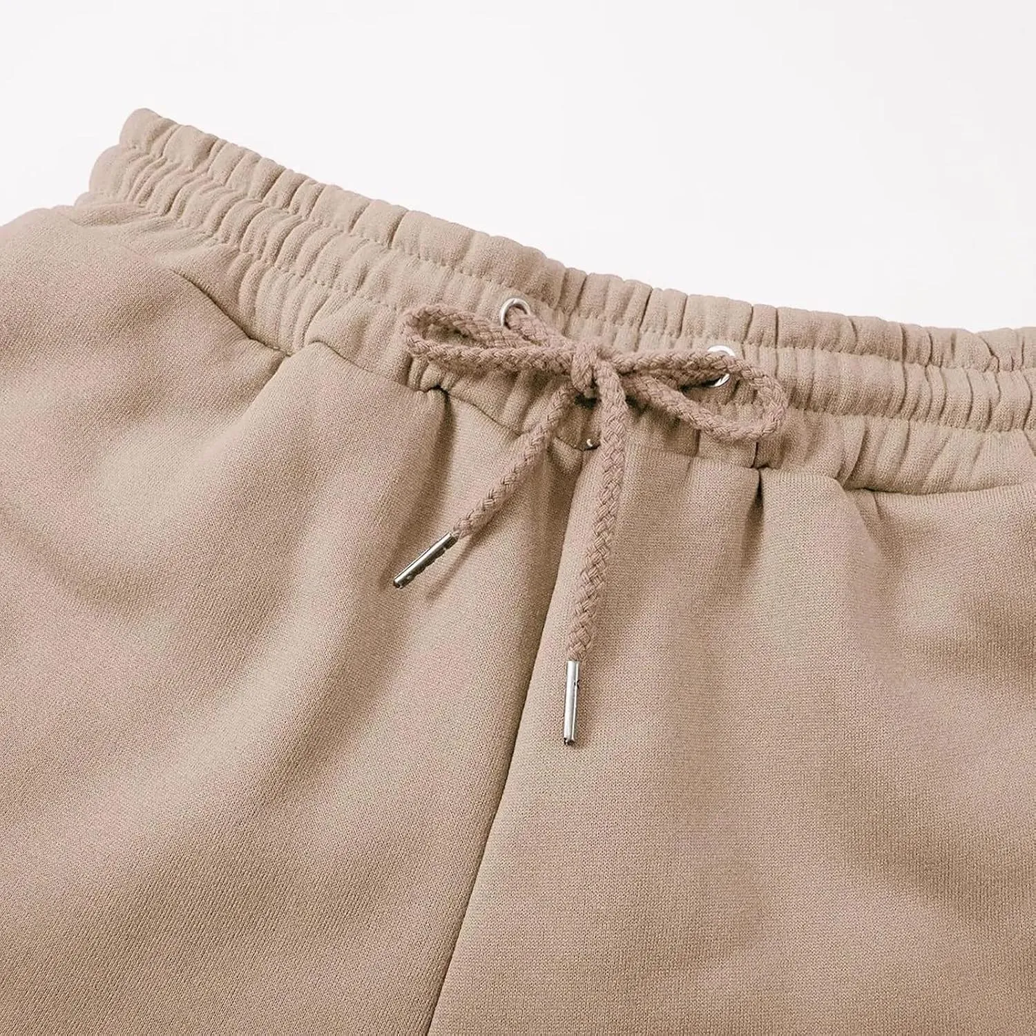 Sweatpants for Tall Women Drawstring High Waist Lounge Jogger Pants Solid Color Baggy Lightweight Comfy Trousers with Pocket