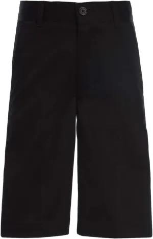 Tommy Hilfiger Boys' Flat Front Twill Blend Shorts School Uniform Clothes For Little Or Big with Husky and Slim Sizes