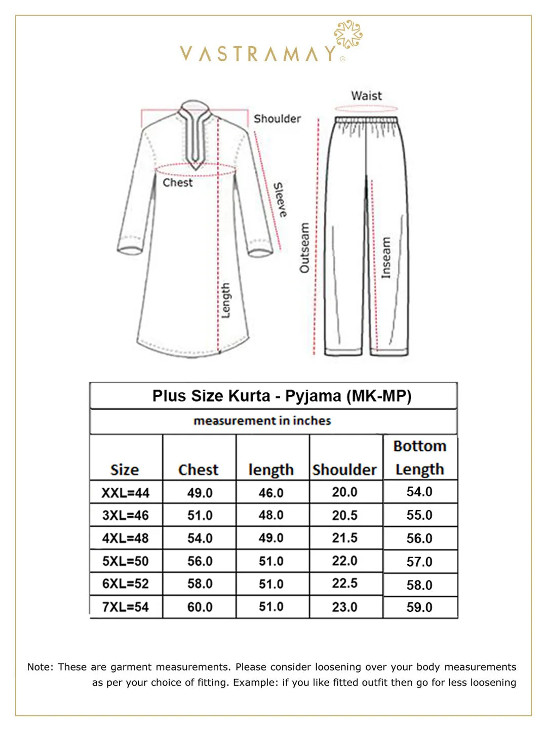 VASTRAMAY White Silk Blend Kurta Set