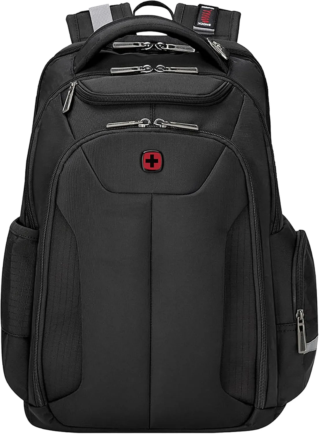 WENGER 17.5" ScanSmart Laptop Backpack, 30 Litres, Black, Swiss Designed-blend of style & function, 612014, Black, M, Casual
