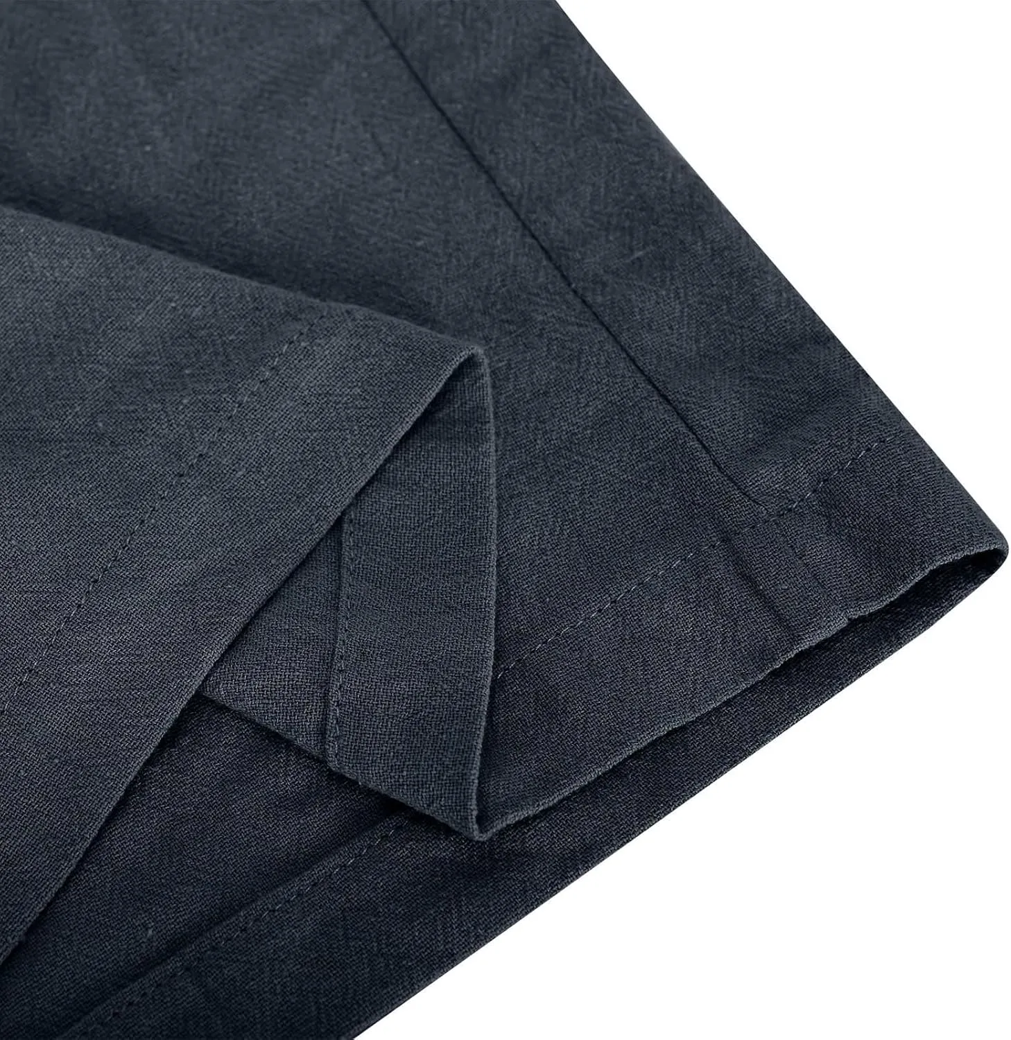 Wide Leg Linen Pants Women Summer Elastic High Waisted Lounge Pants Beach Trouser with Pockets Casual Slacks Clothes