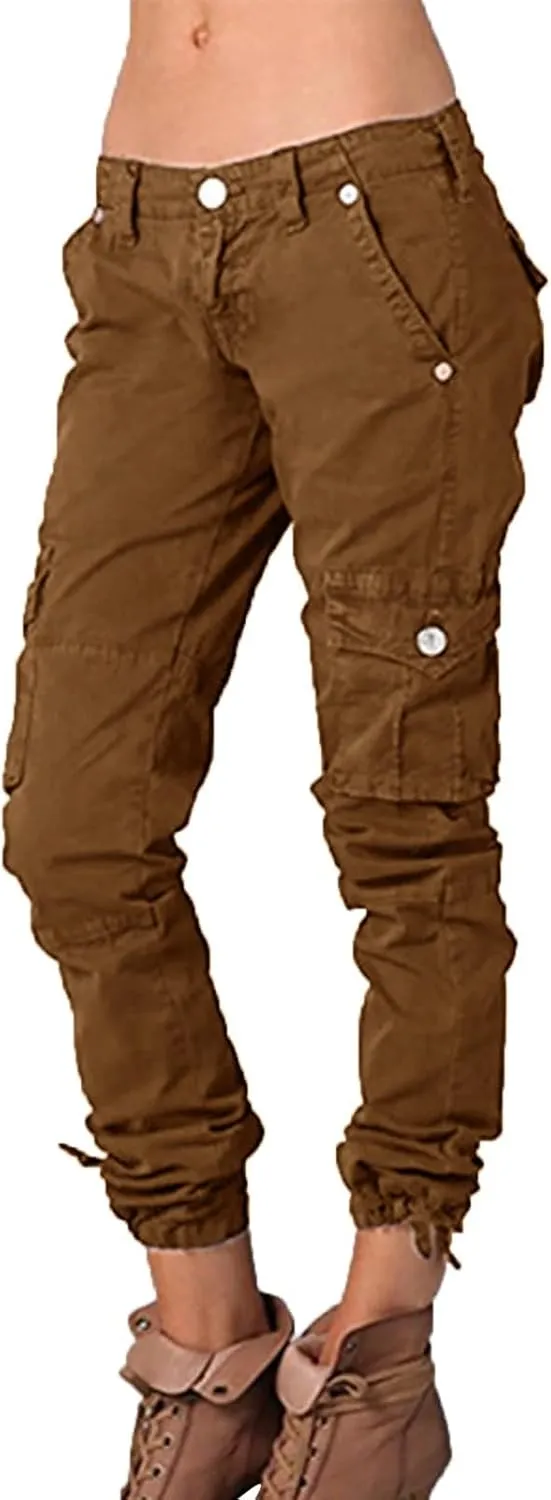 Wide Leg Pants Casual Trousers Belt Casual Zipper Pocket Without Design Color Yoga Pants Womens Cargo Pants Y2K
