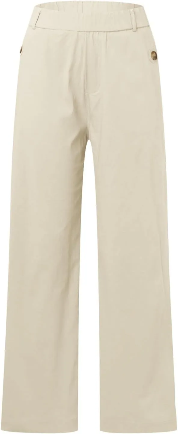 Wide Leg Pants for Women Winter ightweight Hiking Pants with Pockets Solid Color Elastic Waist