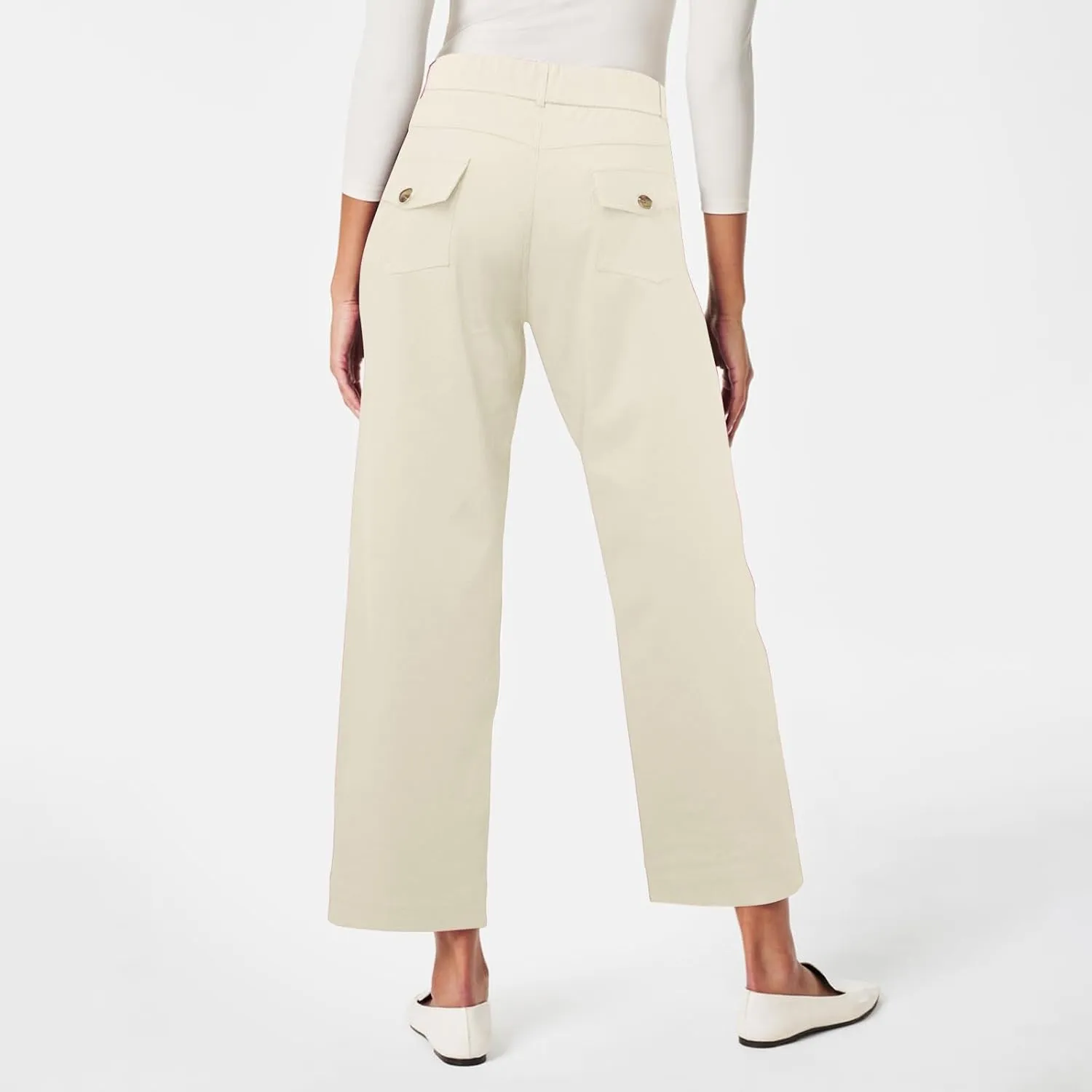 Wide Leg Pants for Women Winter ightweight Hiking Pants with Pockets Solid Color Elastic Waist