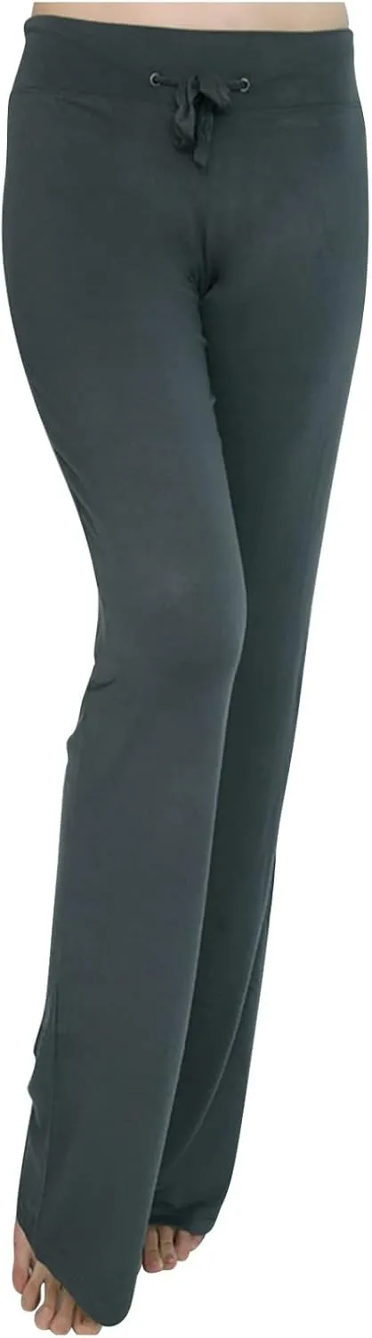 Wide Leg Yoga Pants Women Drawstring High Waist Tummy Control Lounge Trouser Bootcut Comfy Pants Gym Workout Leggings