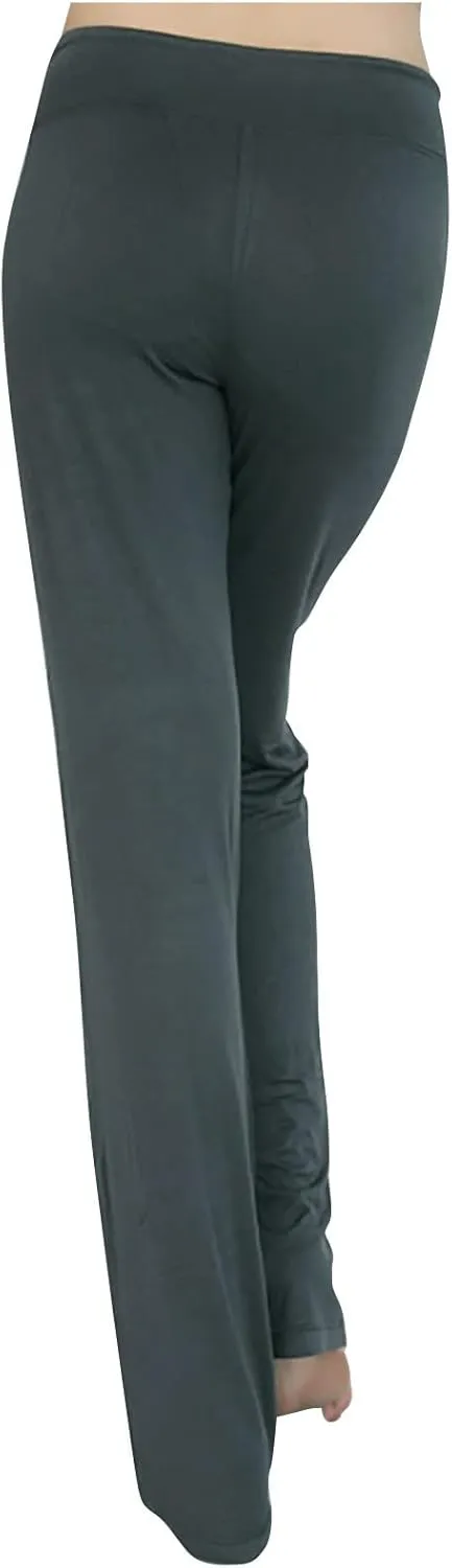 Wide Leg Yoga Pants Women Drawstring High Waist Tummy Control Lounge Trouser Bootcut Comfy Pants Gym Workout Leggings