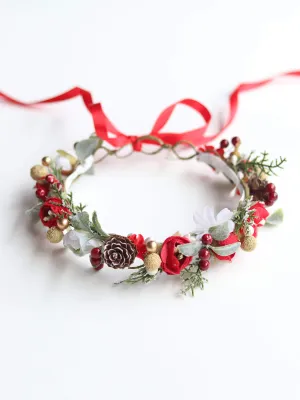 Winter flower crown