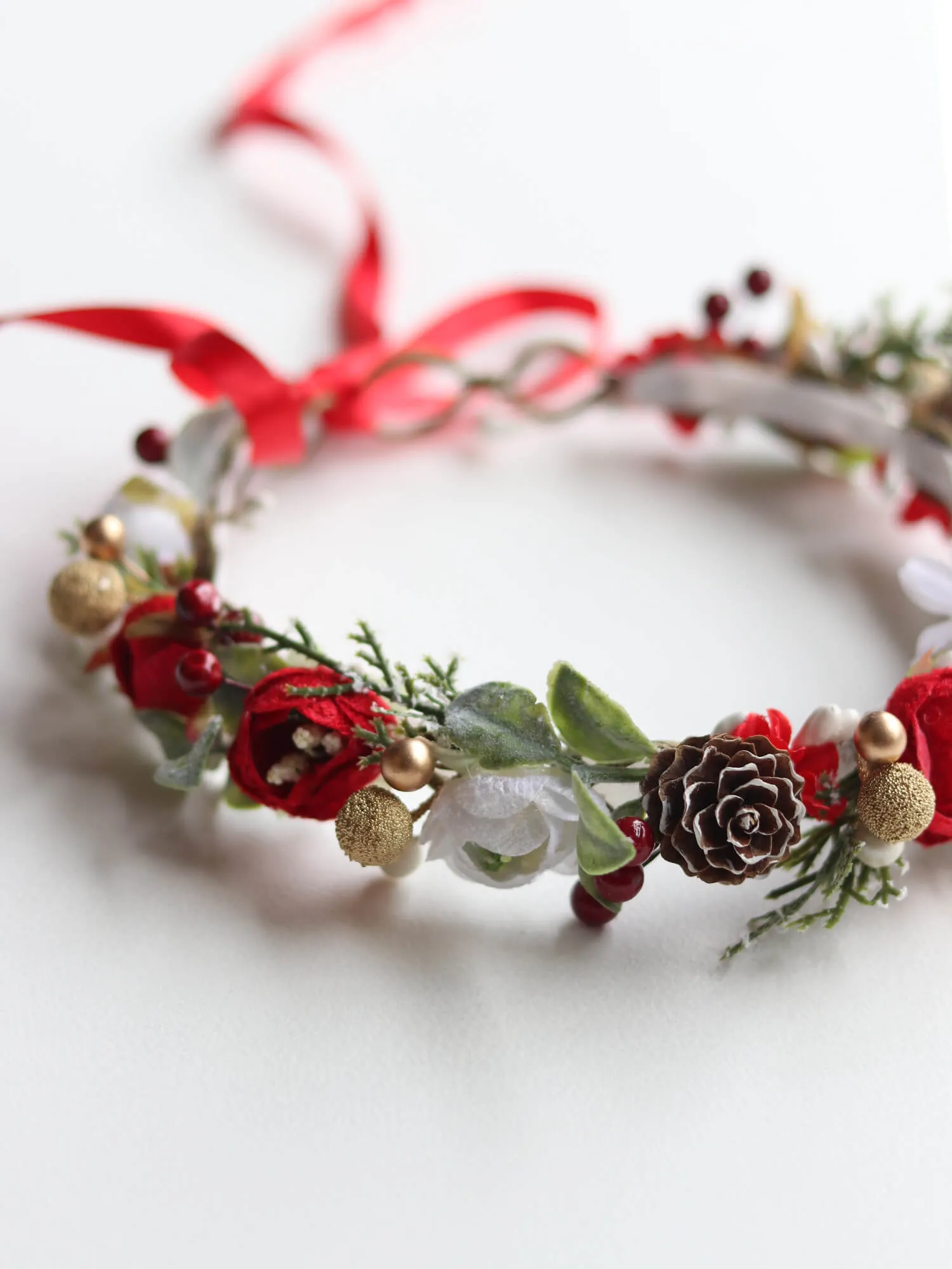 Winter flower crown