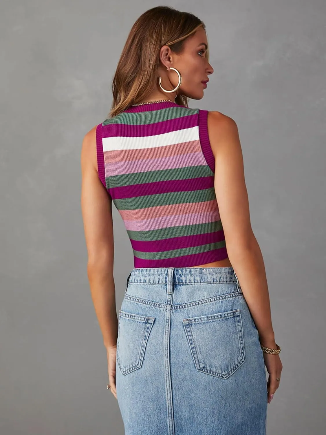 Women's High Waisted Denim Skirt Front Slit Midi A-Line Casual Long Maxi Jean Skirts with Pocket
