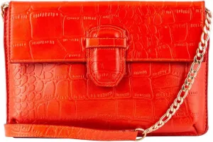 Womens Leather Clutch Cross Body Shoulder Printed Cowhide Bag