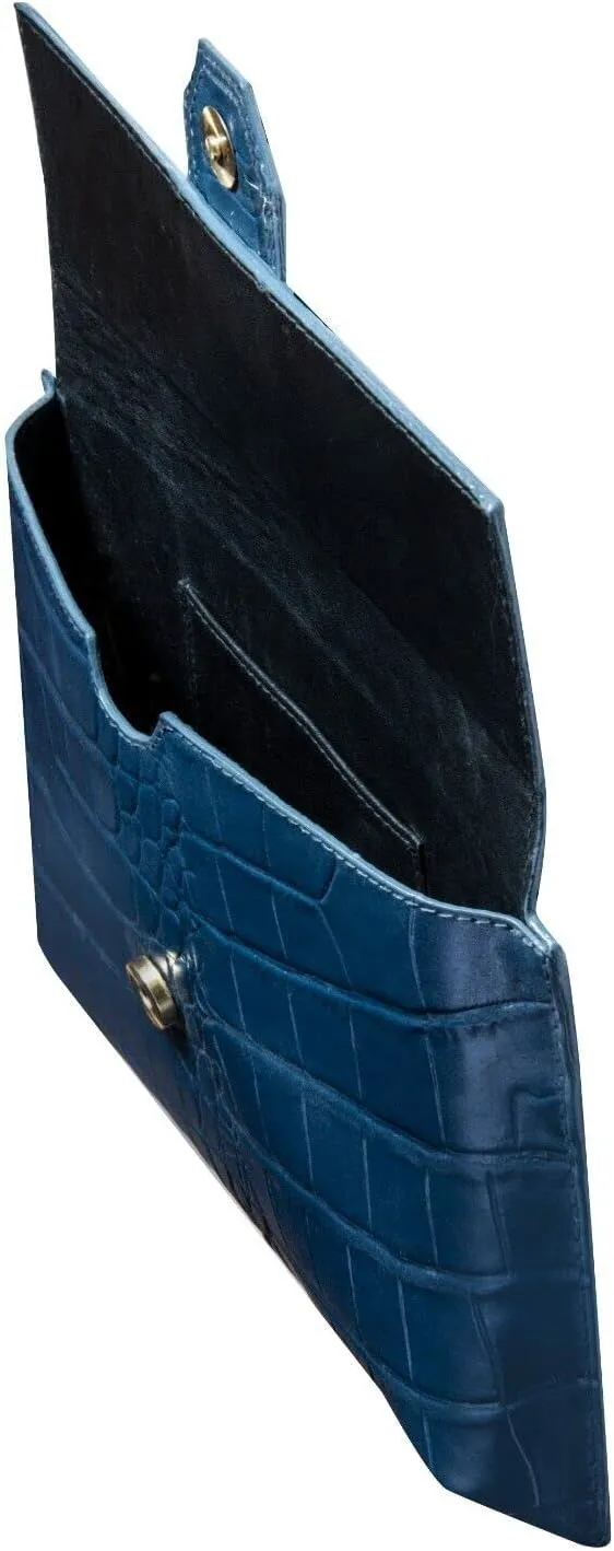Womens Leather Clutch Cross Body Shoulder Printed Cowhide Bag