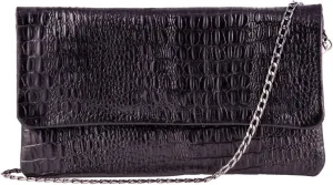 Womens Leather Clutch Cross Body Shoulder Printed Cowhide Bag