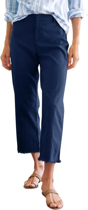 Womens Pants, Casual Pants Linen Peasant Straight Leg Stripe Cotton Trendy Print
