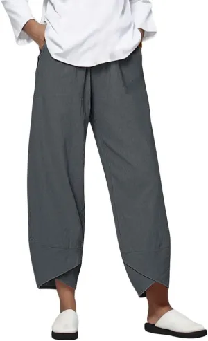 Womens Plaid Pants Cotton Palazzo Pants Wide Leg Long Pant Trousers with Pocket 2025 Beach Travel Vacation Outfits