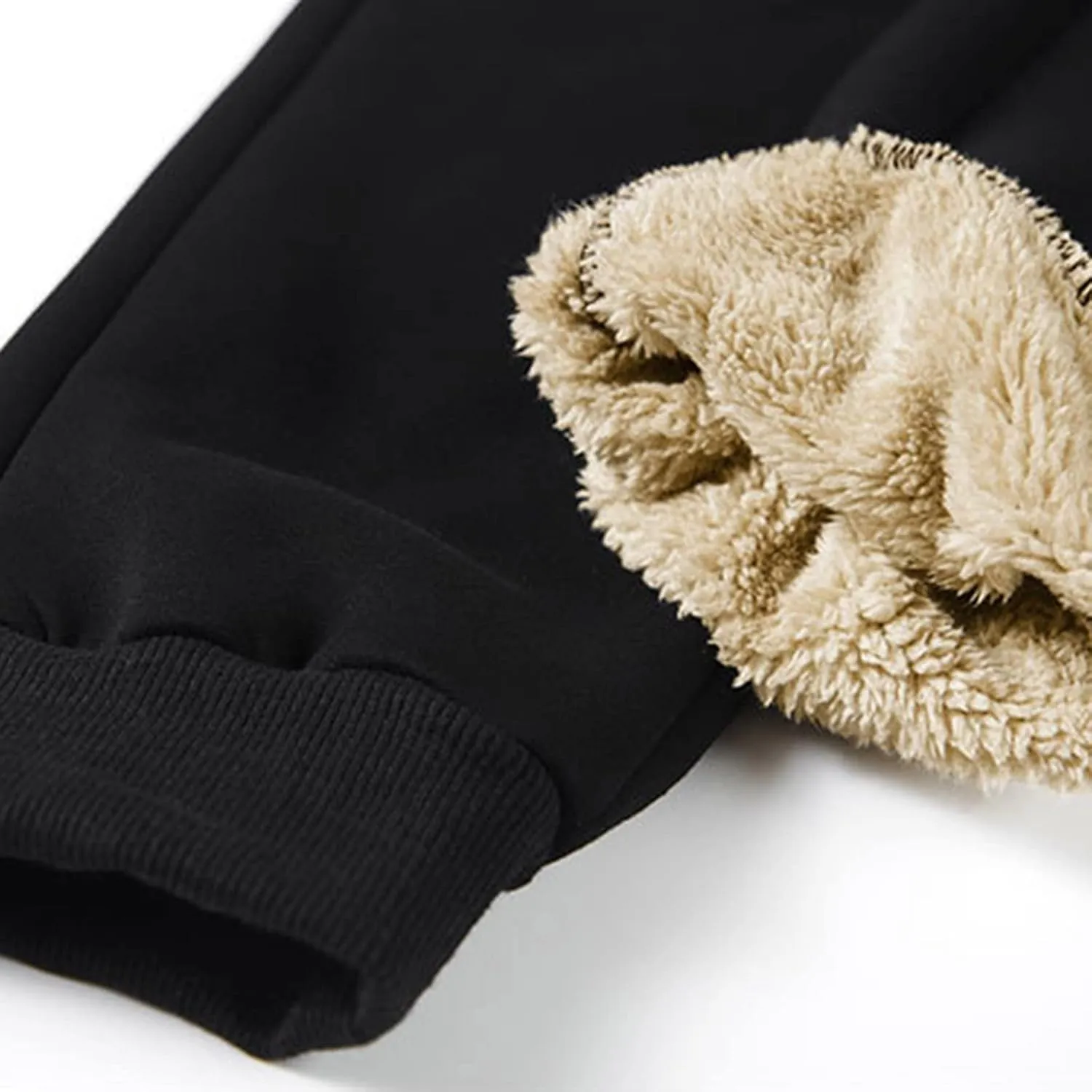 Womens Thermal Underwear Sets Lose Feleece Pull On High Waisted Thermal Winter Warm Yoga Pants