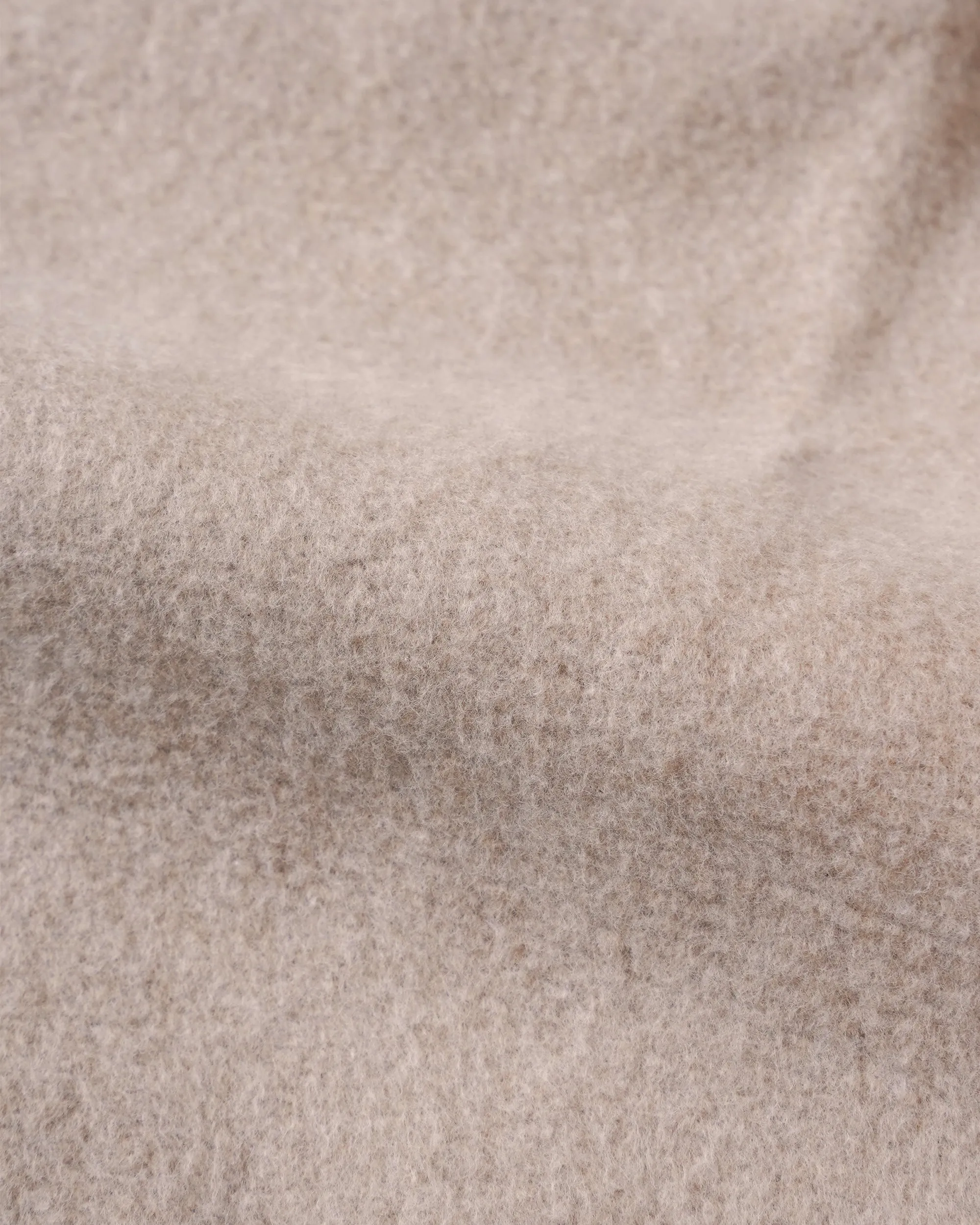 Wonder Looper Fleeced Foxfibre® Pullover Crew Neck - Oatmeal
