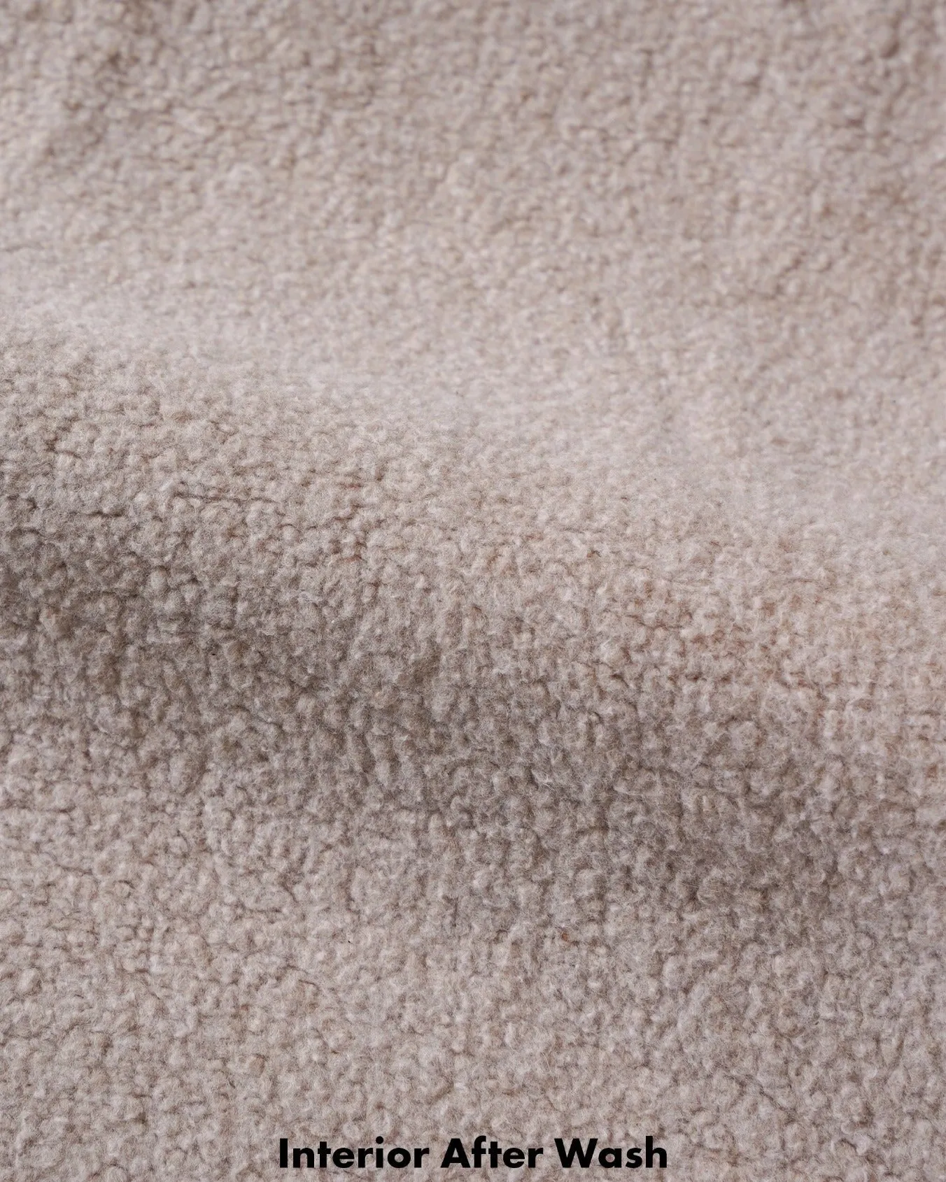 Wonder Looper Fleeced Foxfibre® Pullover Crew Neck - Oatmeal