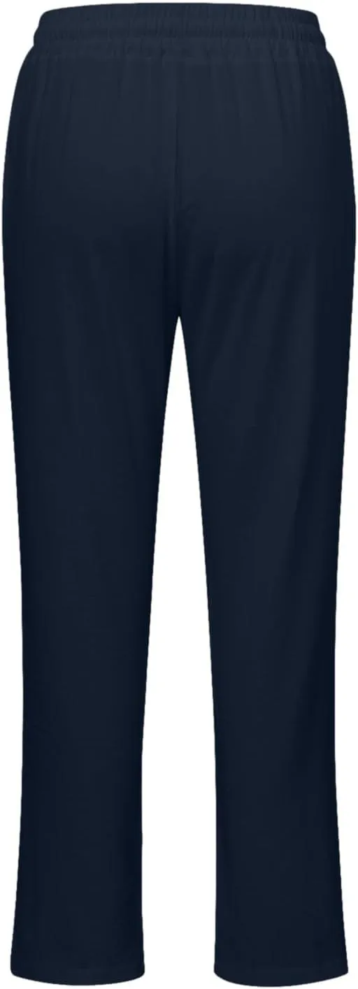 YRAETENM Womens Casual Cotton Linen Pants Summer Lightweight Loose Fit Elastic Waist Trousers Plus Size Lounge Long Trousers