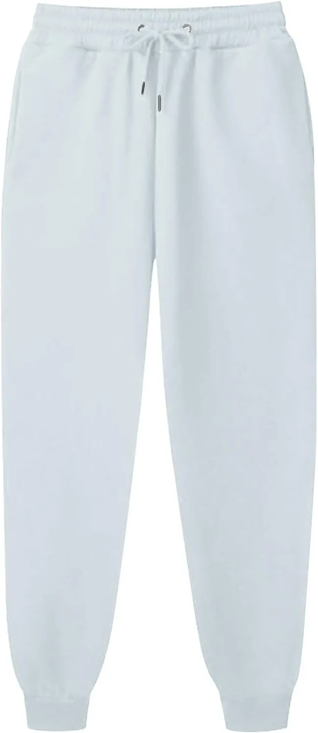 ZDRZK Womens Pants Casual Fleece Baggy Lace-Up Elastic Waist Jogger Sweatpants Bunched Feet Workout Lounge Trousers