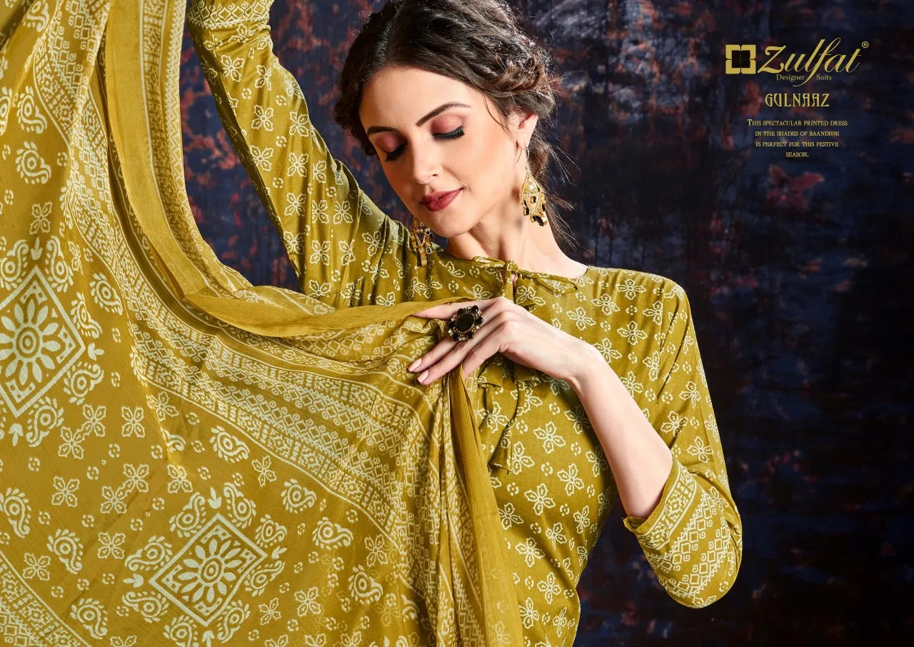 ZULFAT DESIGNER SUITS PRESENTS GULNAAZ SPRING SUMMER DRESS MATERIAL