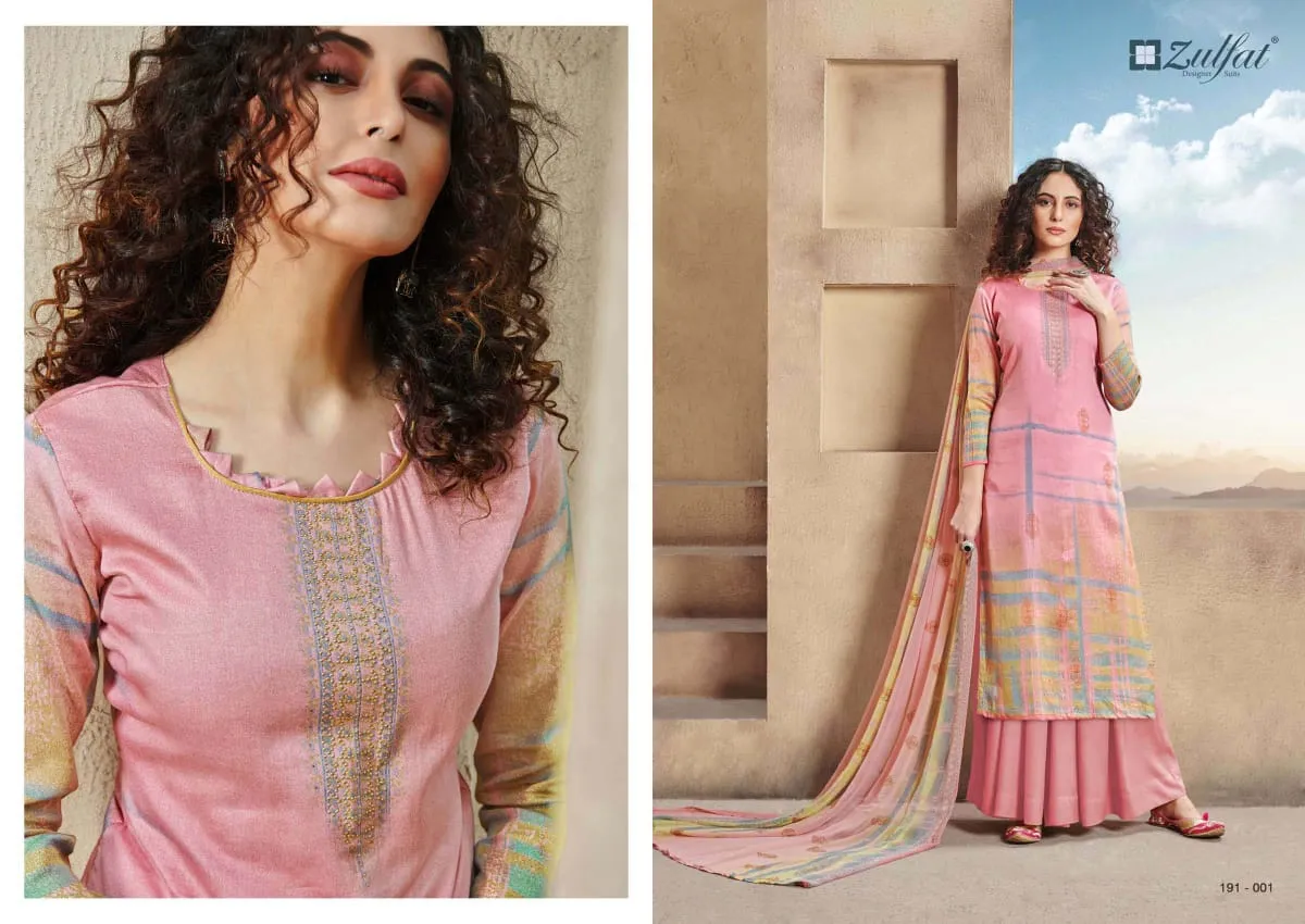 Zulfat Designer Suits Revaa Jam Cotton Digital Print Work Salwar Kameez