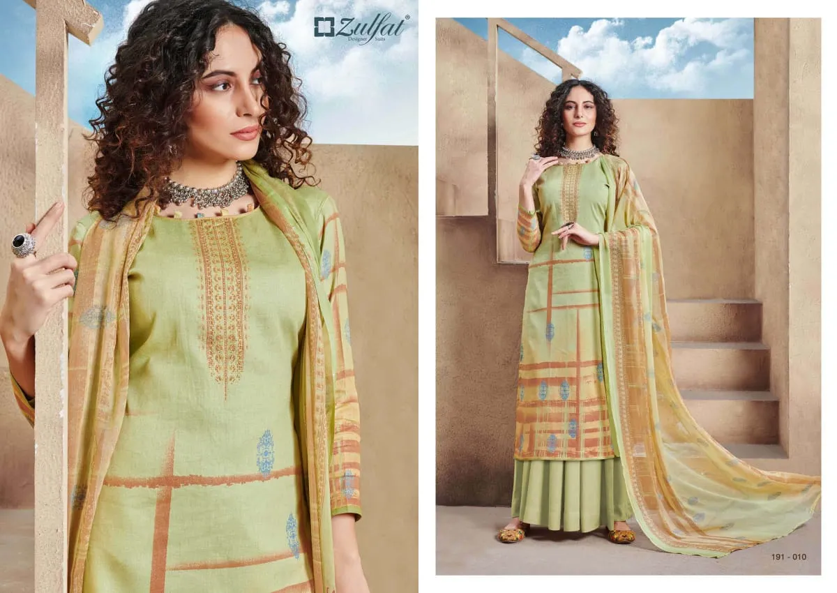 Zulfat Designer Suits Revaa Jam Cotton Digital Print Work Salwar Kameez