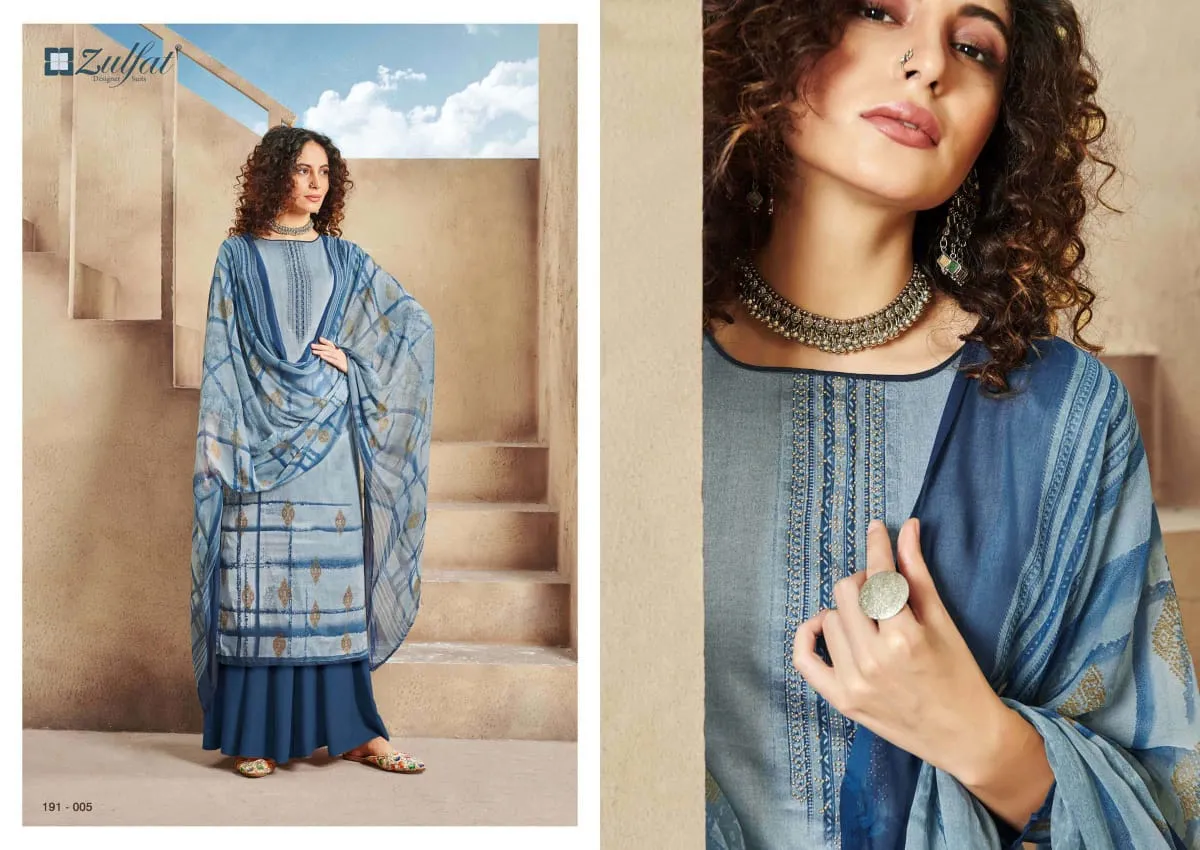 Zulfat Designer Suits Revaa Jam Cotton Digital Print Work Salwar Kameez