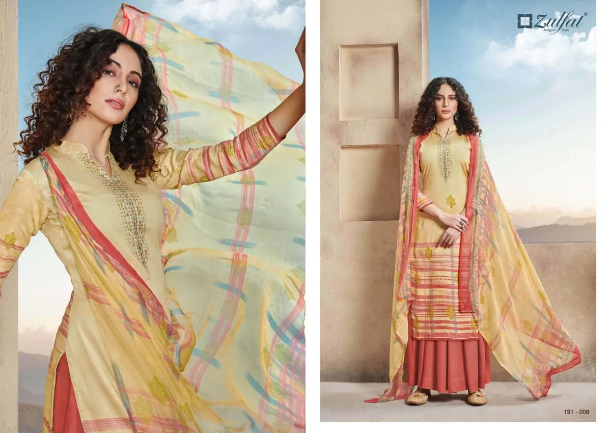 Zulfat Designer Suits Revaa Jam Cotton Digital Print Work Salwar Kameez