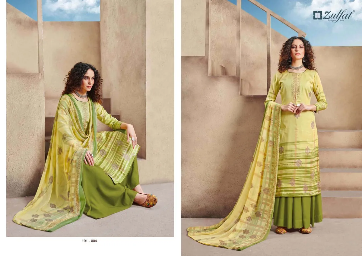 Zulfat Designer Suits Revaa Jam Cotton Digital Print Work Salwar Kameez